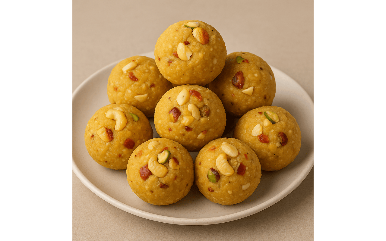 Besan Dry Fruit Laddu